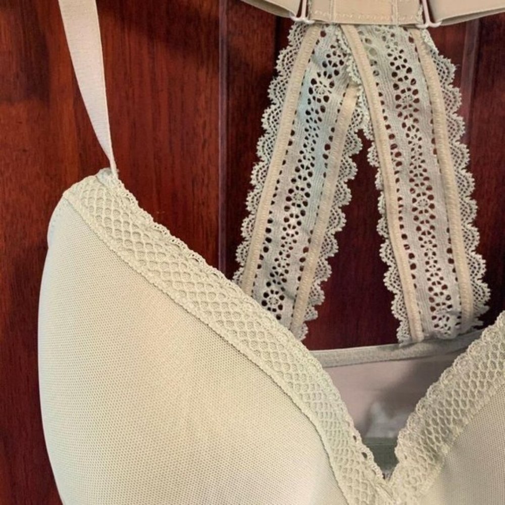 LIGT LINED DEMI RACERBACK BRA KIWI 32DDD - Picture 2 of 8